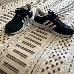 Black and white adidas